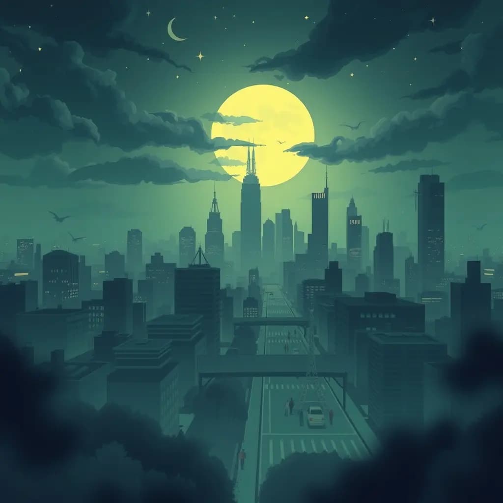 Dream illustration: City-wide blackout