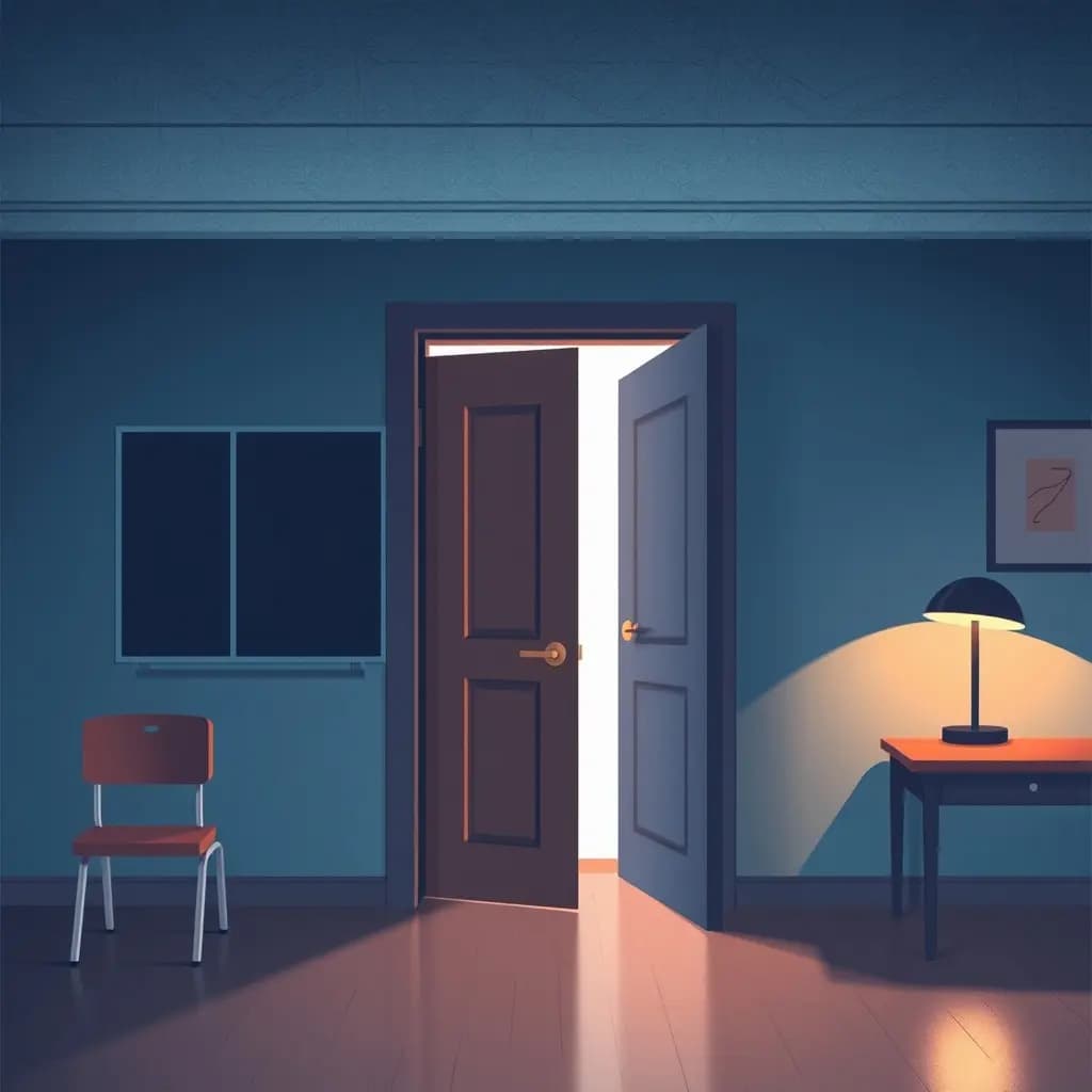 Dream illustration: Classroom doors keep moving