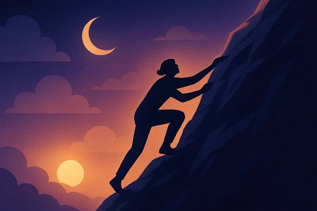 Dream illustration: Climbing
