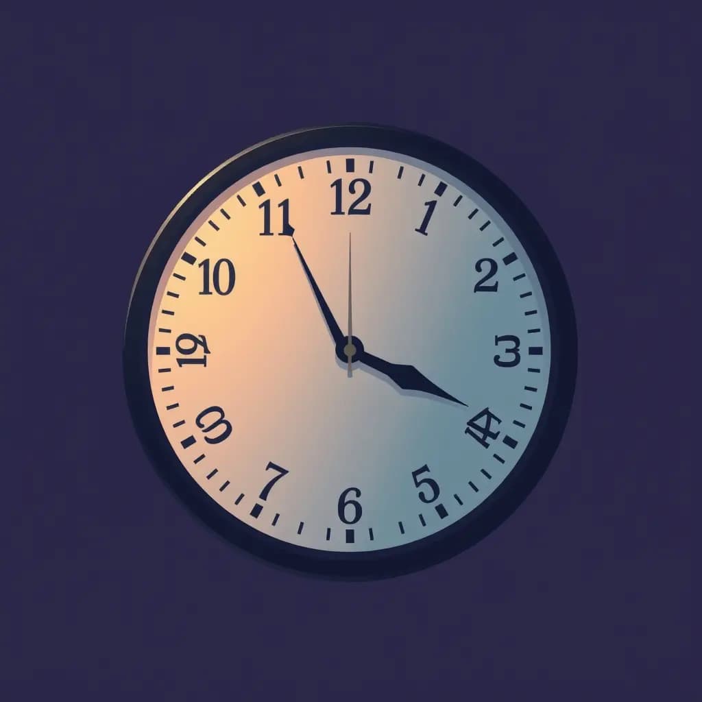 Dream illustration: Clock hands spinning backward