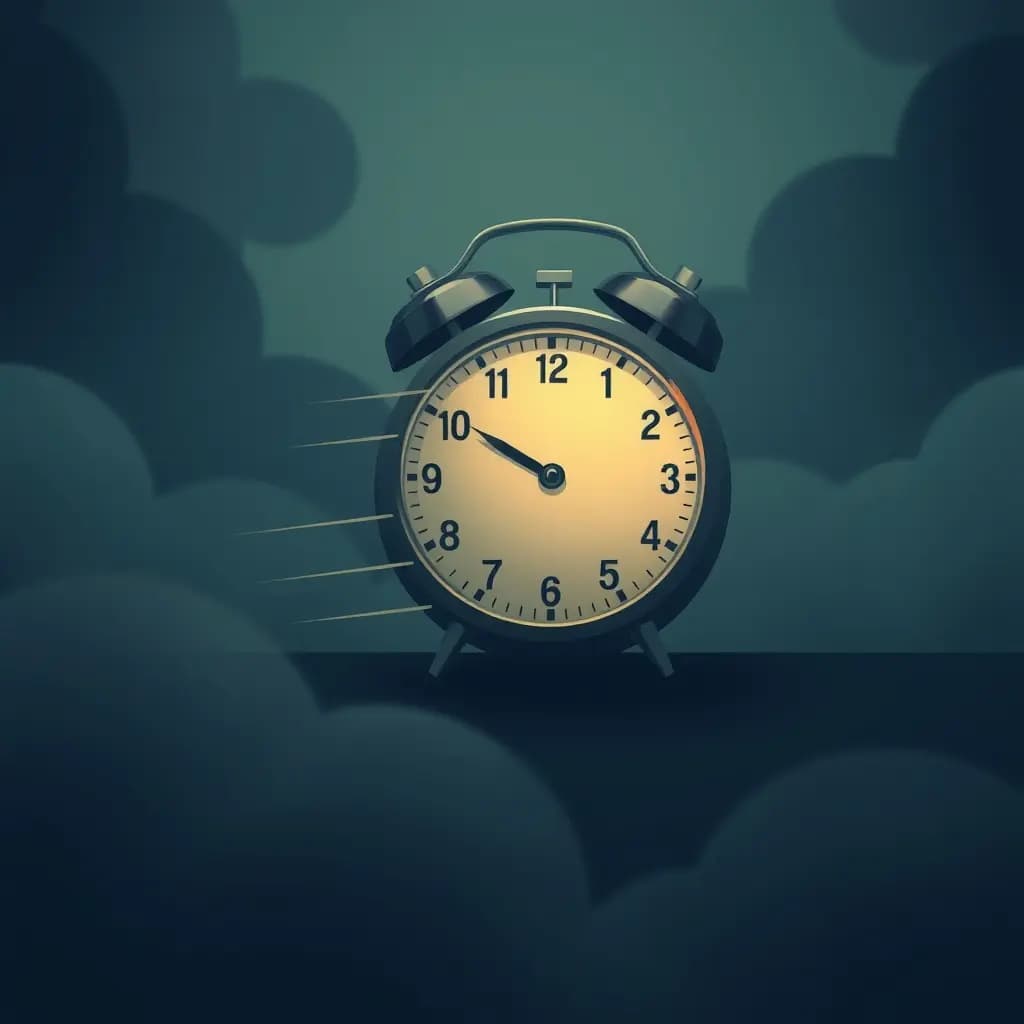 Dream illustration: Clock running fast