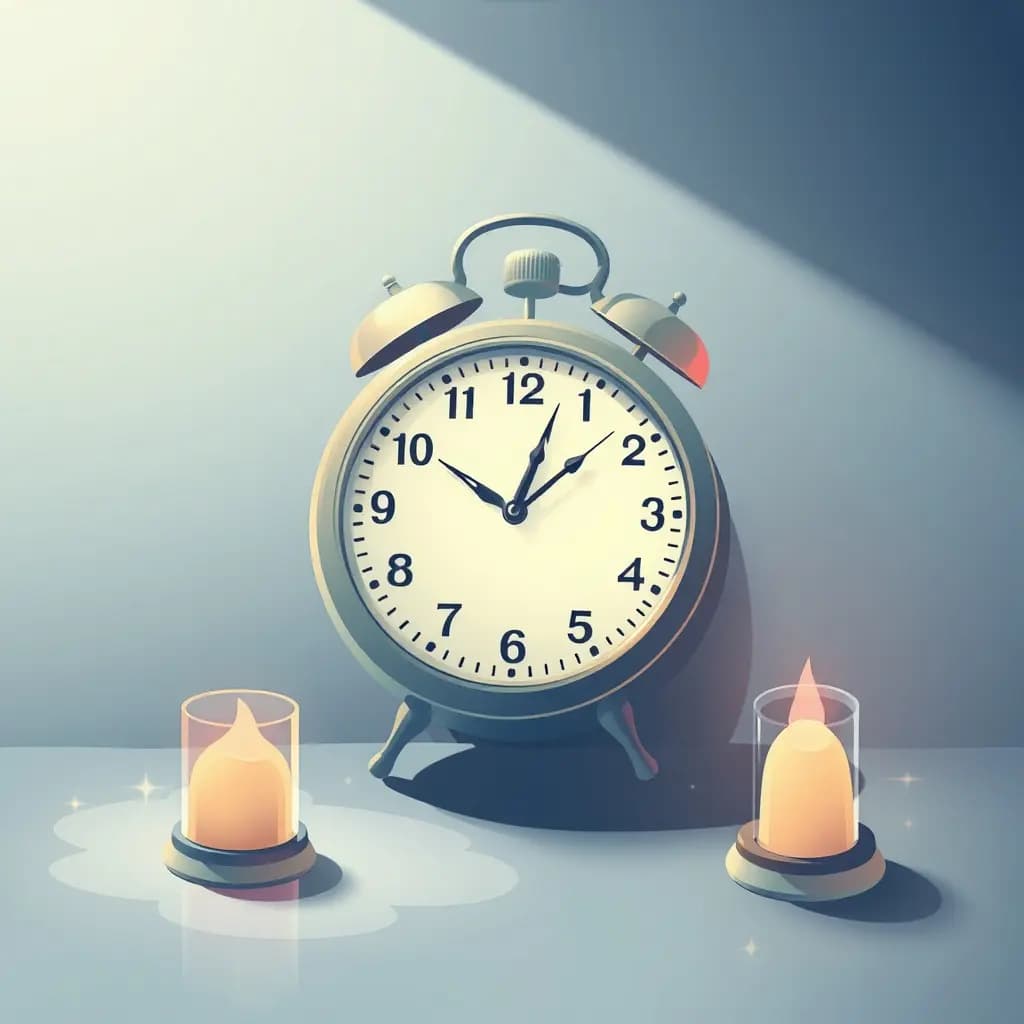Dream illustration: Clock stops or time freezes