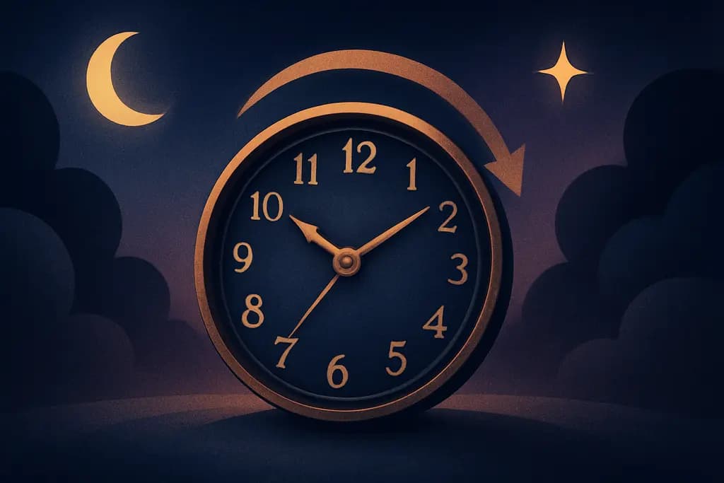 Dream illustration: Clock winding backward