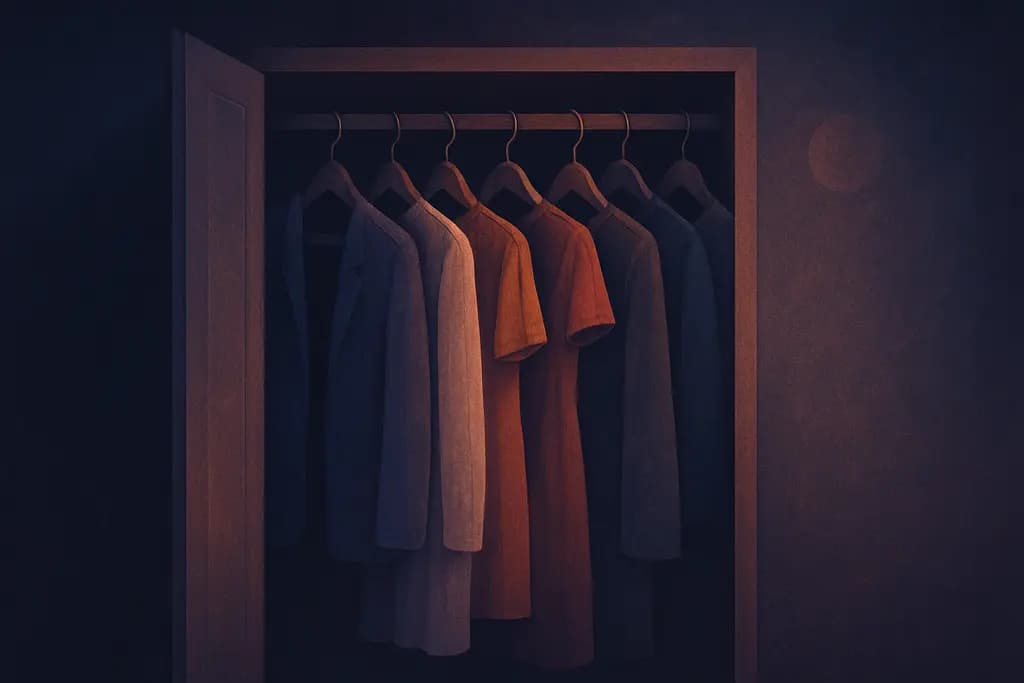 Dream illustration: Closet full of clothes that aren't yours