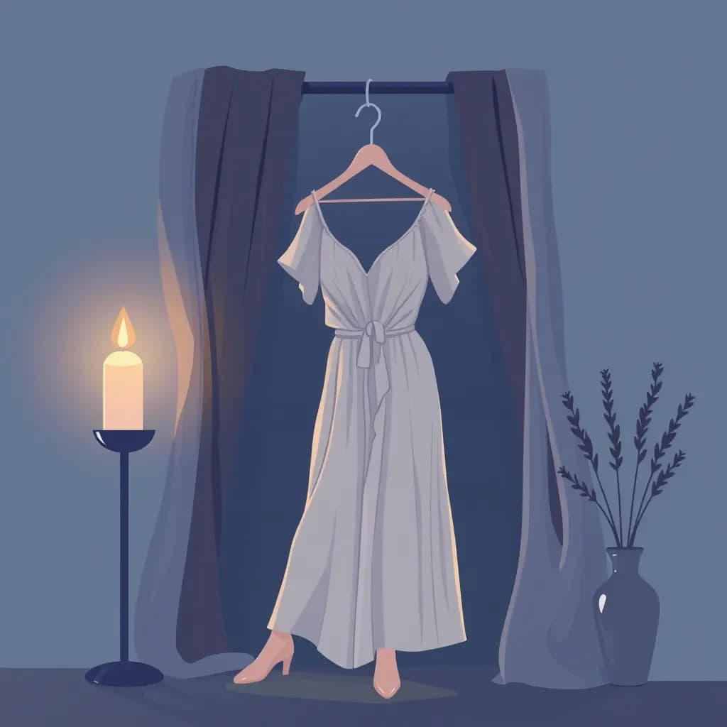 Dream illustration: Clothing that won't fit properly