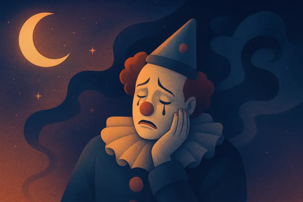 Dream illustration: Clown or circus performer