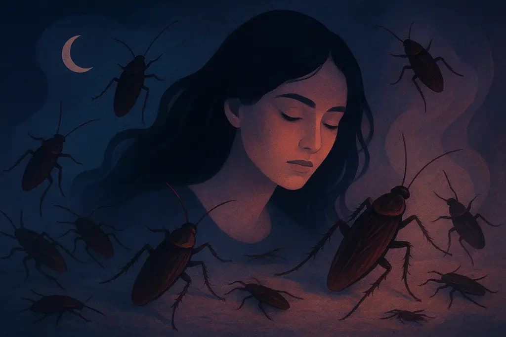 Dream illustration: Cockroaches crawling everywhere