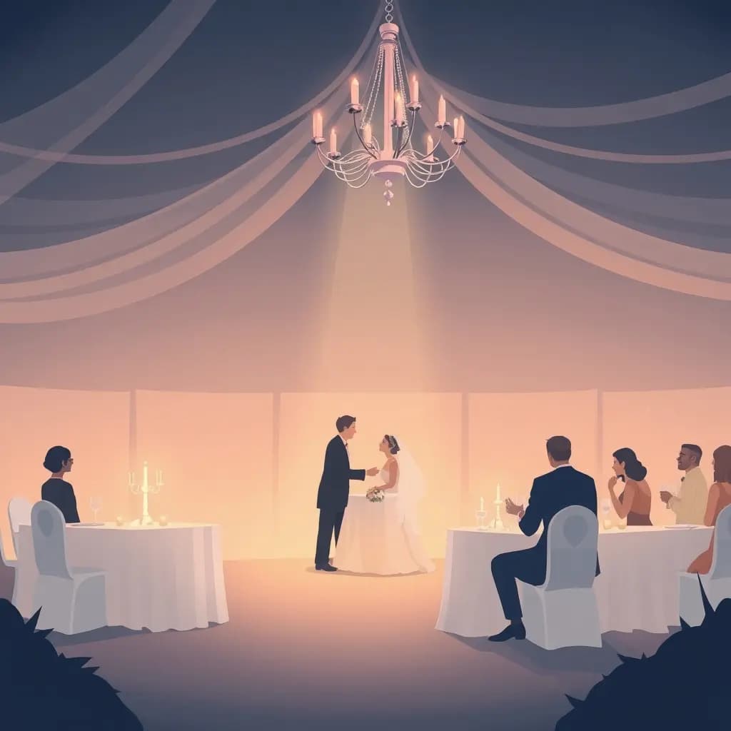 Dream illustration: Cold, empty wedding reception