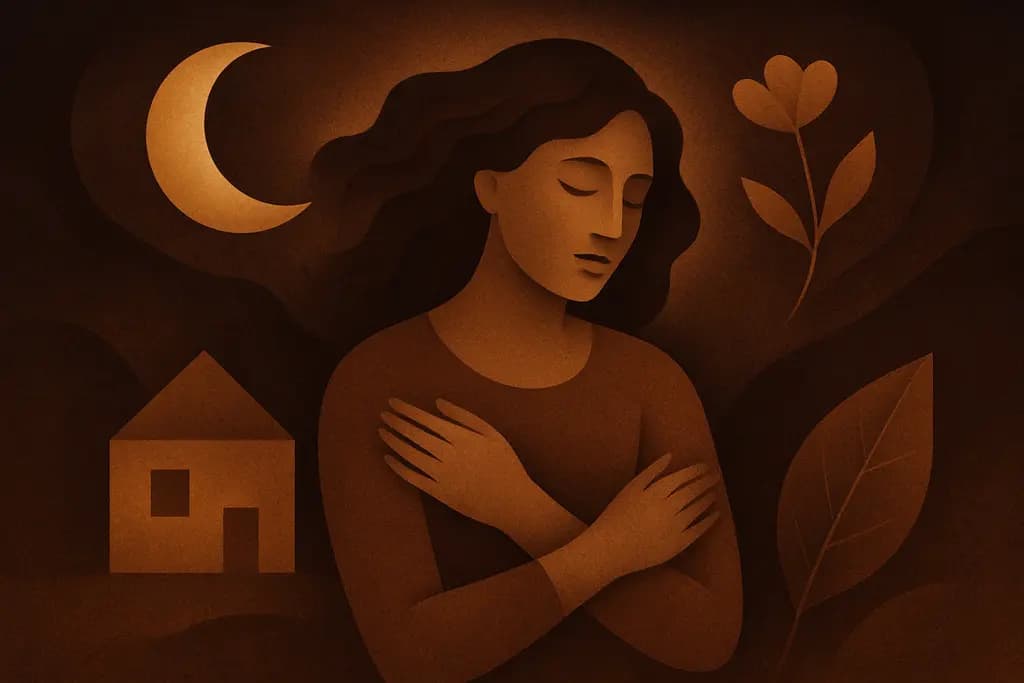 Dream illustration: Color: brown dream