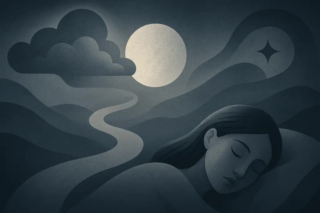 Dream illustration: Color: gray dream