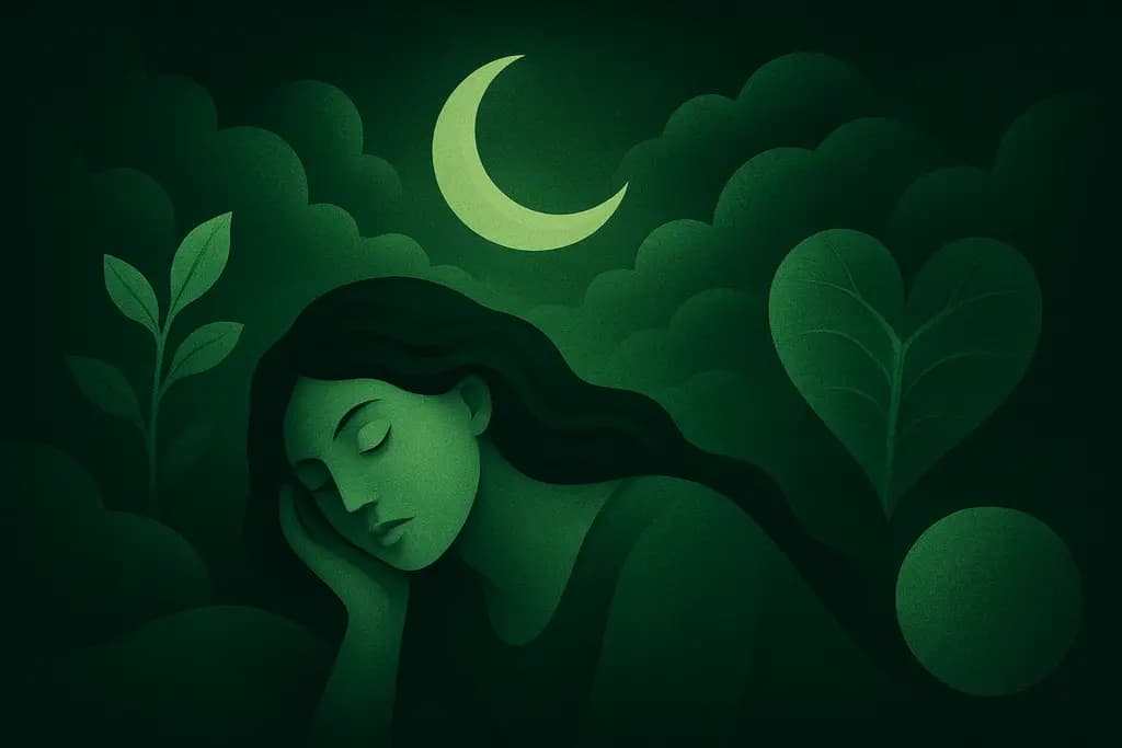 Dream illustration: Color: green