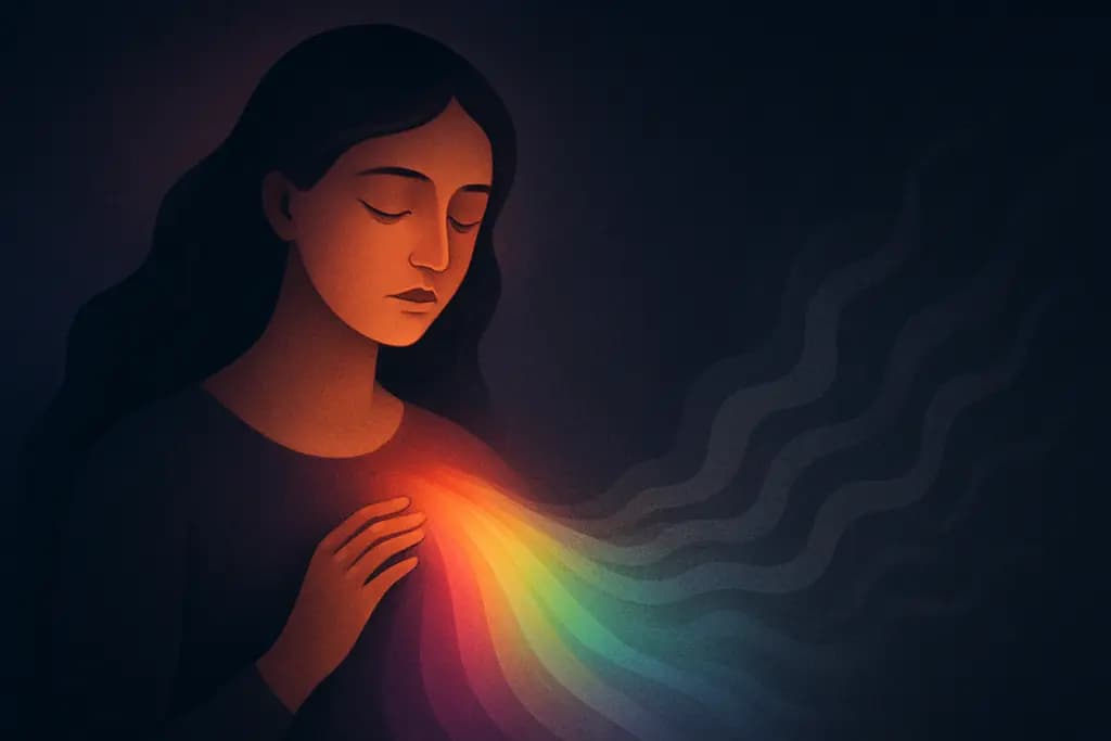 Dream illustration: Color slowly draining away
