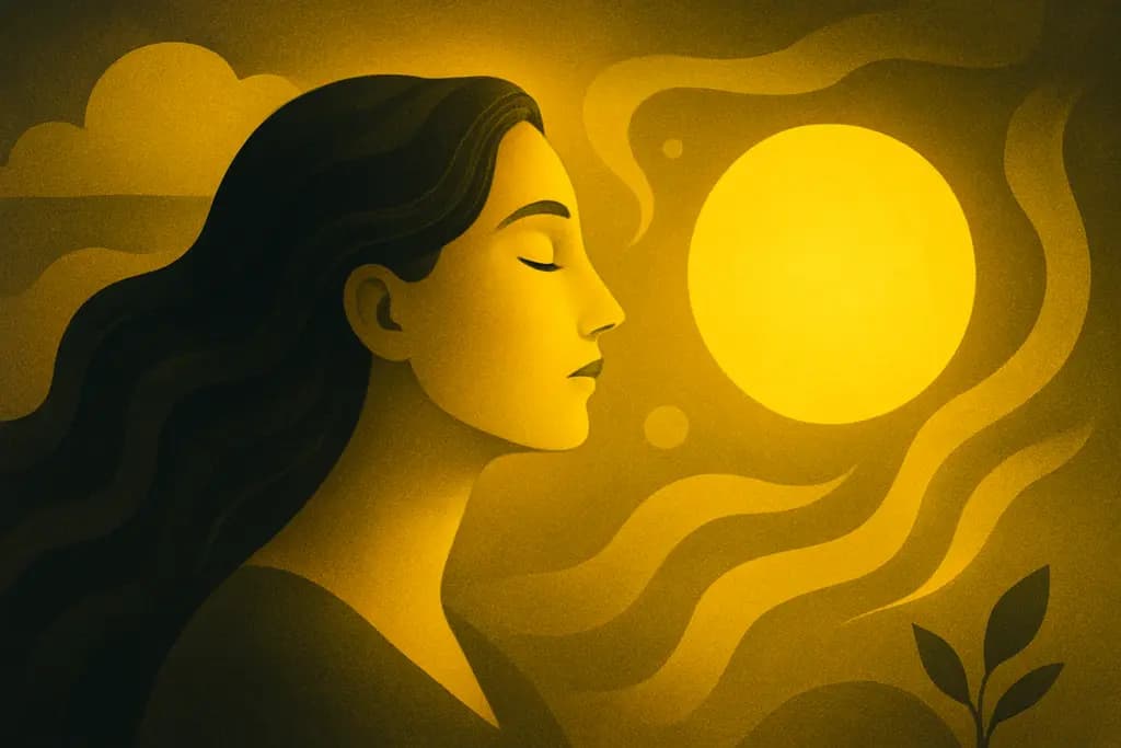 Dream illustration: Color: yellow