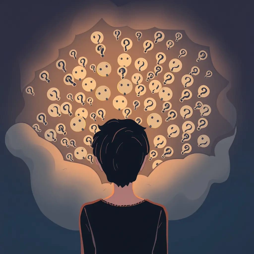 Dream illustration: Comments filled with questions