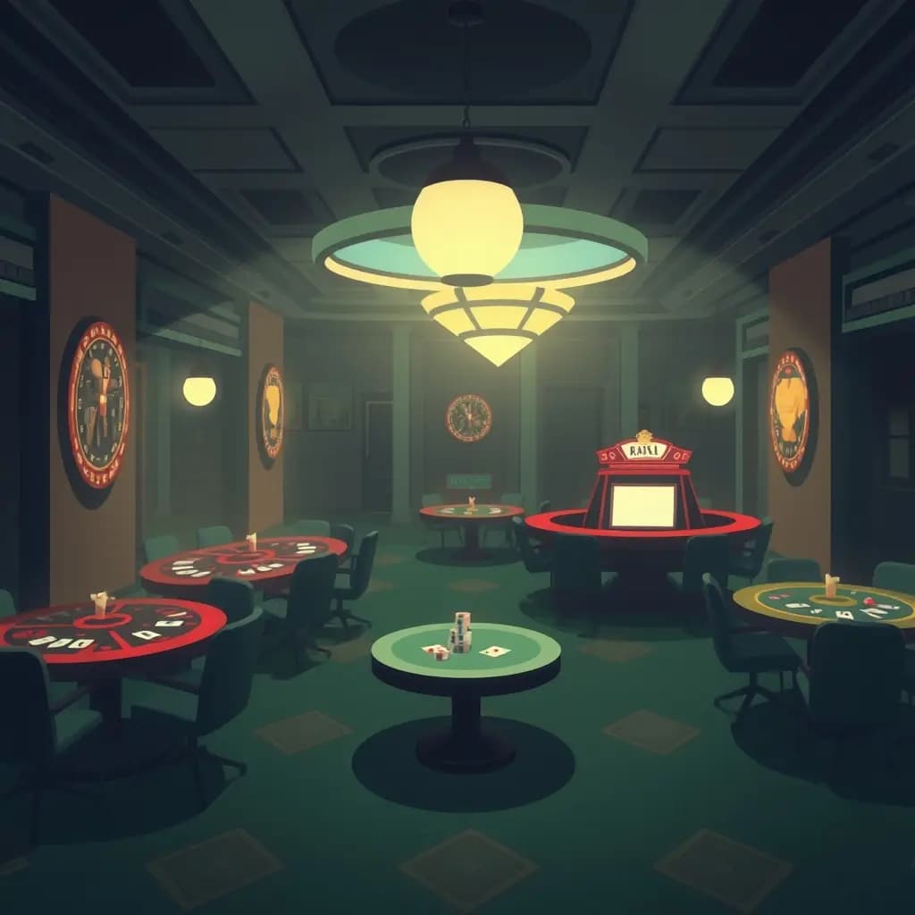 Dream illustration: a Completely Silent Casino