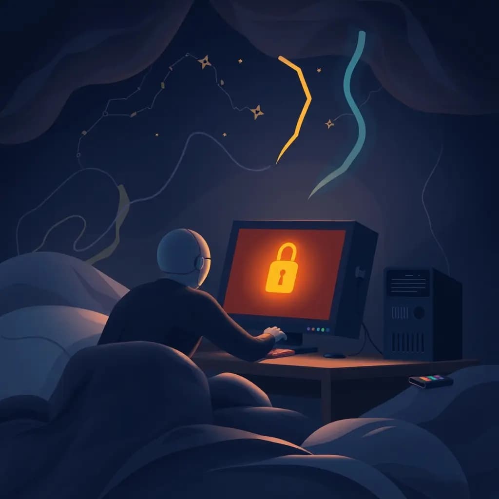 Dream illustration: Computer demands your password