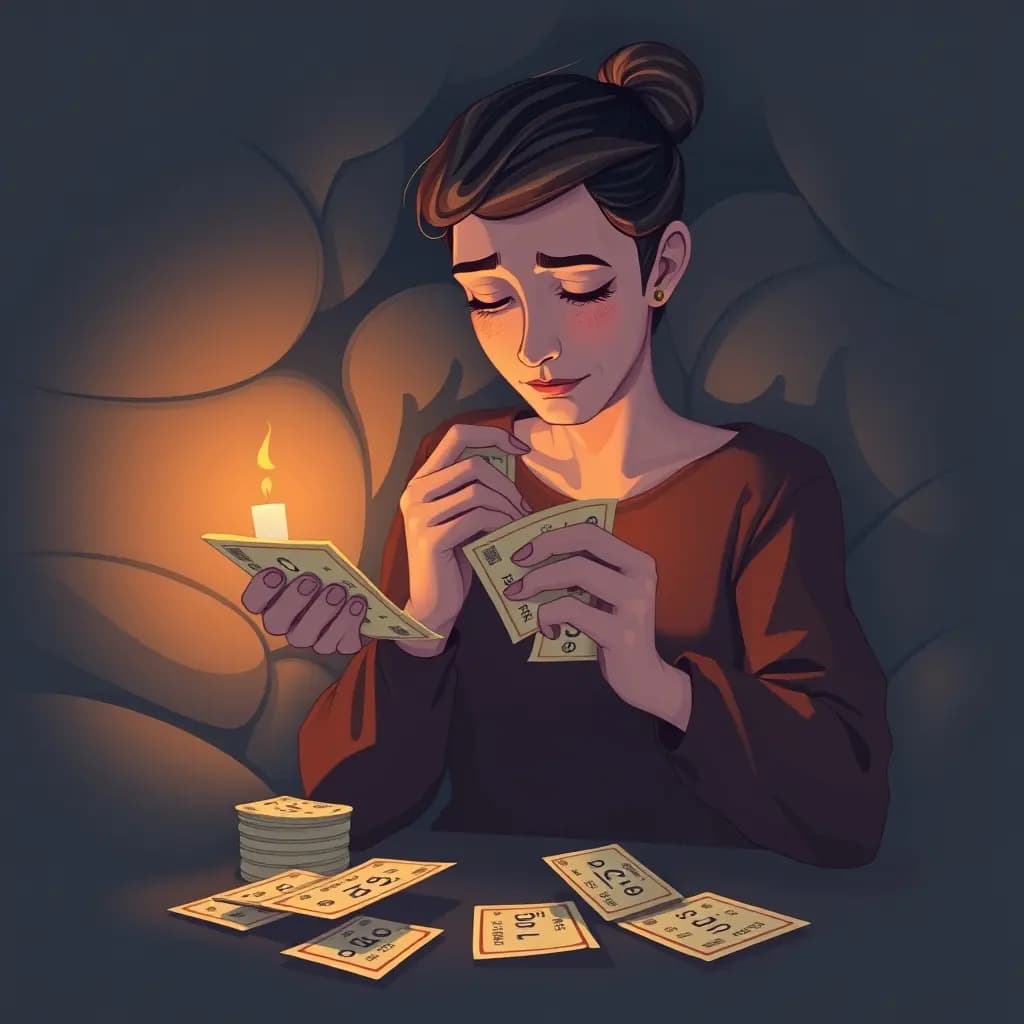 Dream illustration: Counting losing lottery tickets
