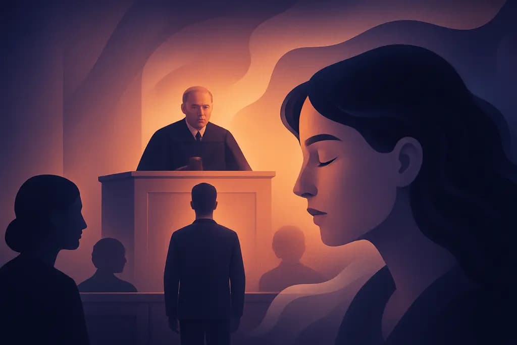 Dream illustration: Courtroom or Trial