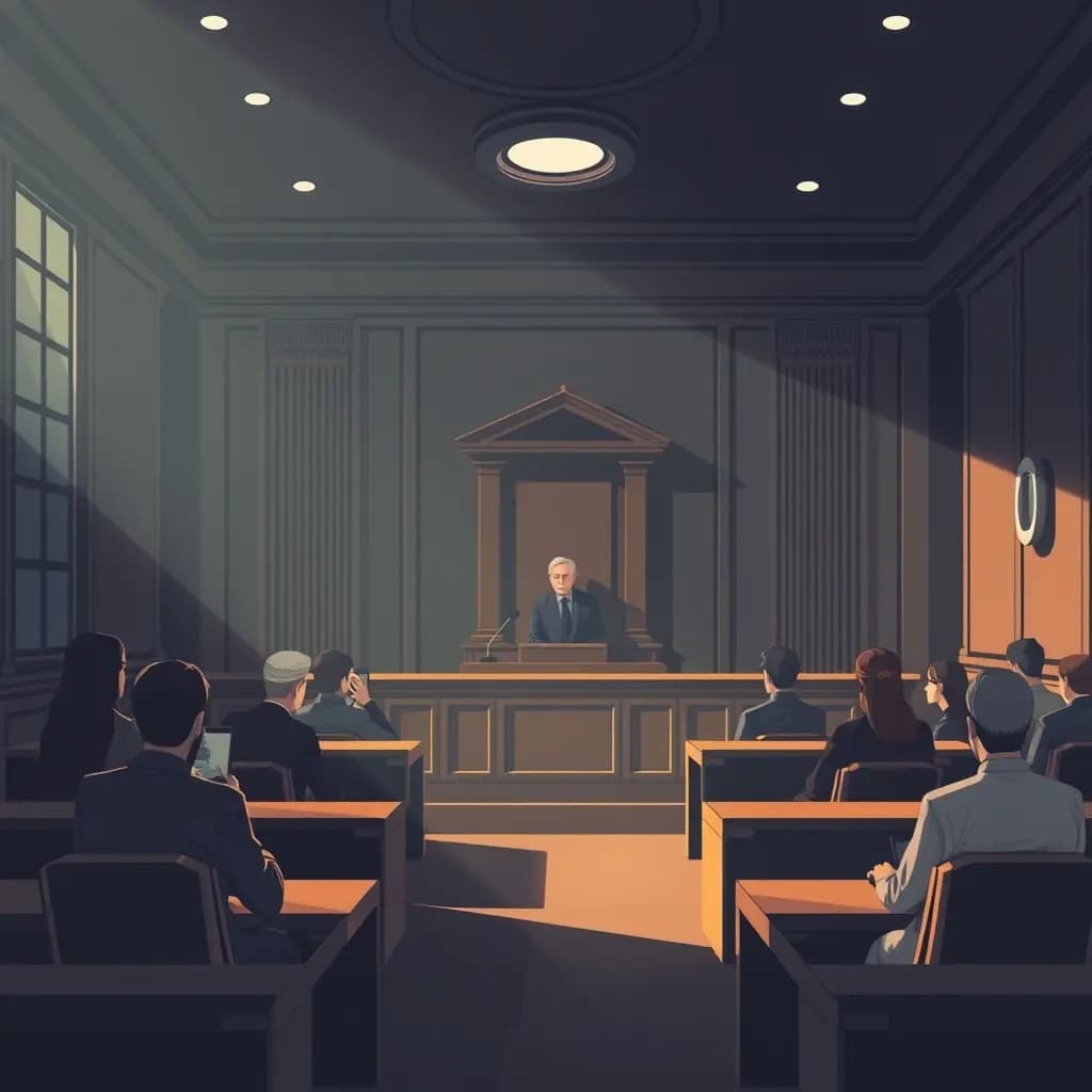 Dream illustration: Courtroom where jurors refuse to speak