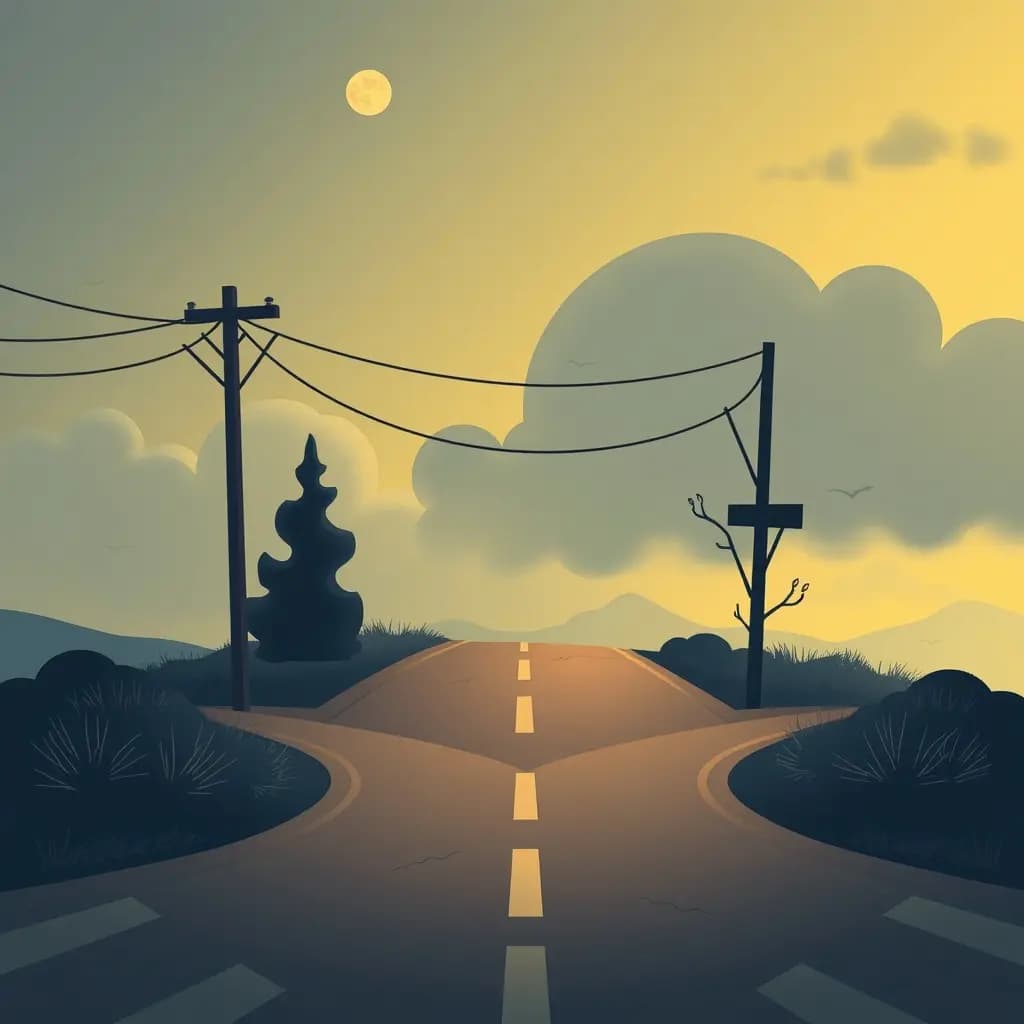 Dream illustration: Crossroads