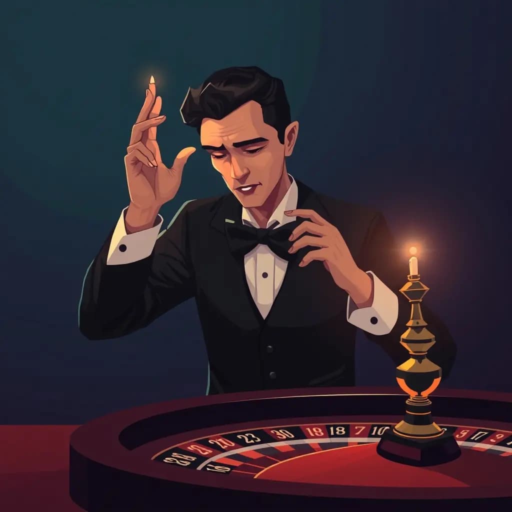 Dream illustration: a Croupier Predicting the Roulette Number