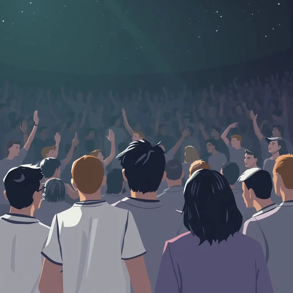 Dream illustration: Crowd turns against you