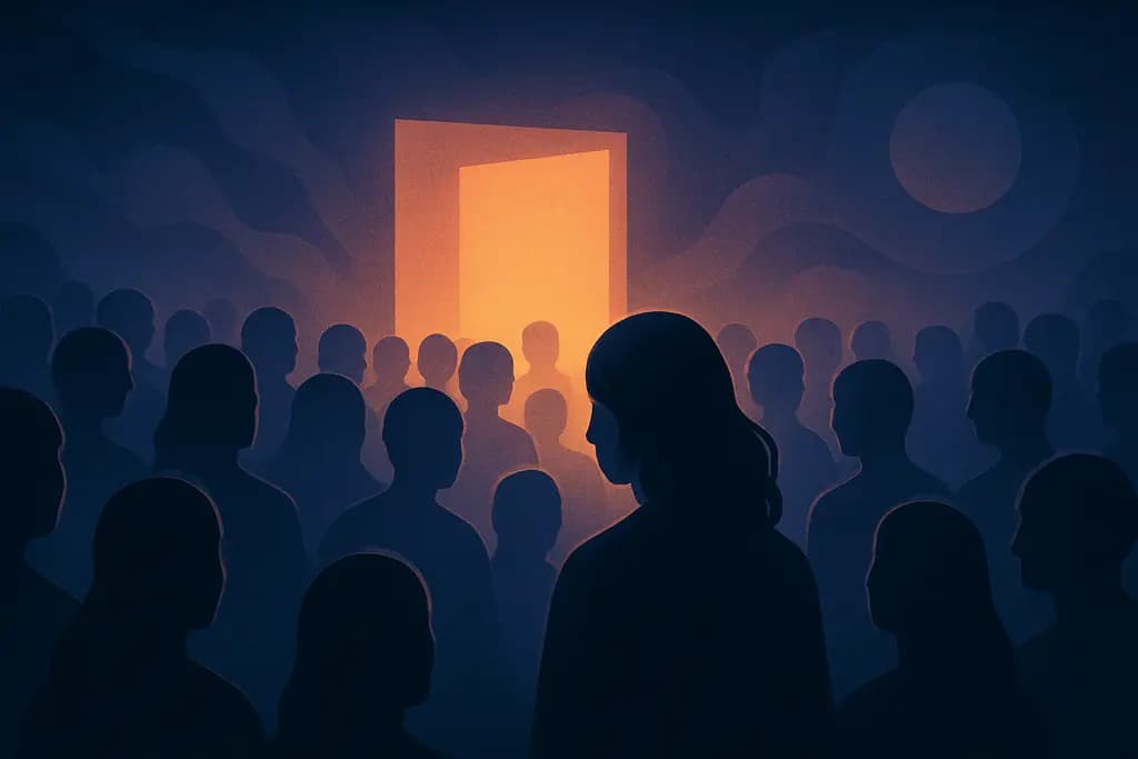Dream illustration: Crowds