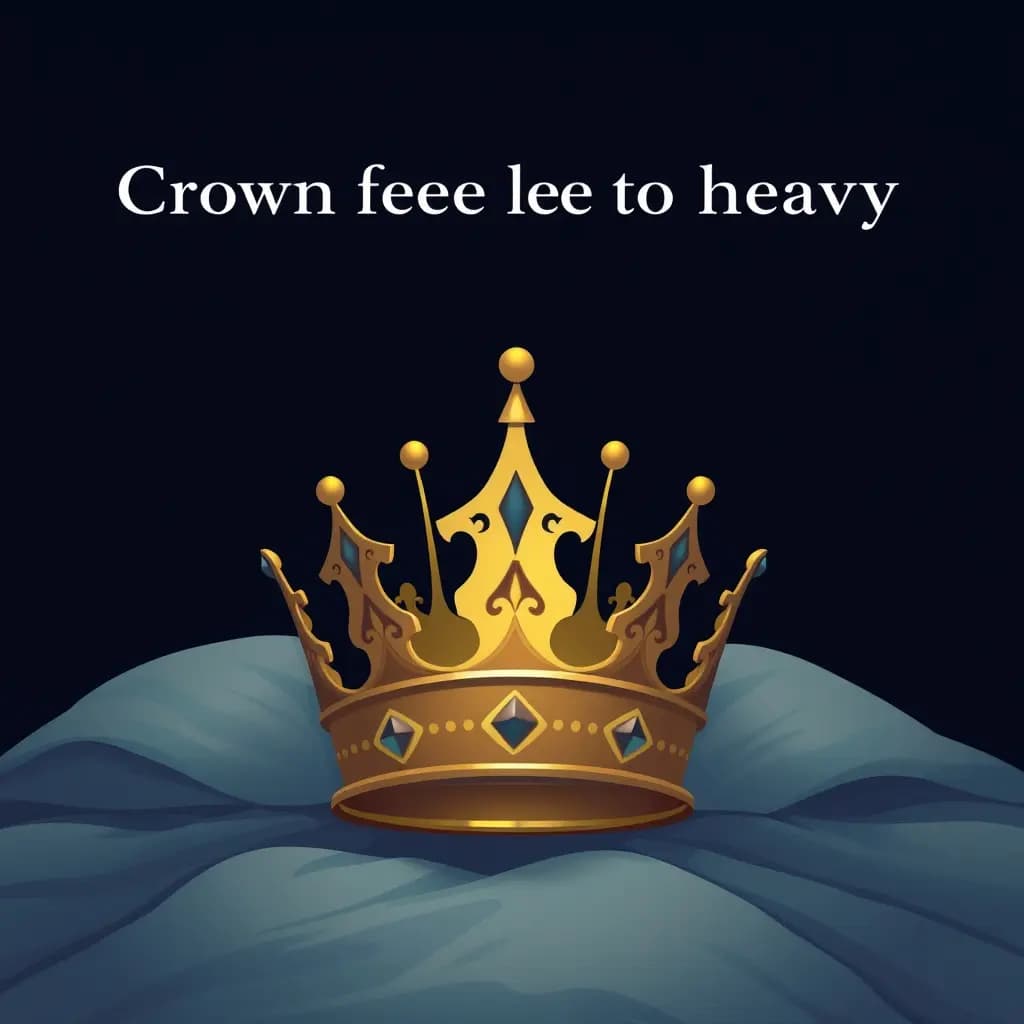 Dream illustration: Crown feels too heavy