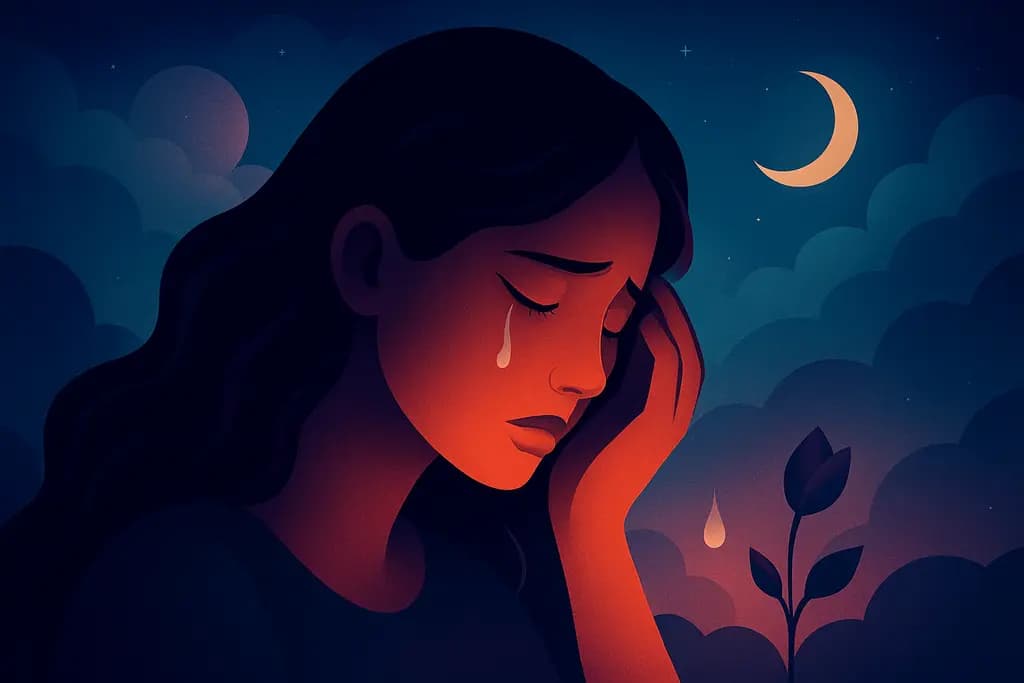Dream illustration: Crying