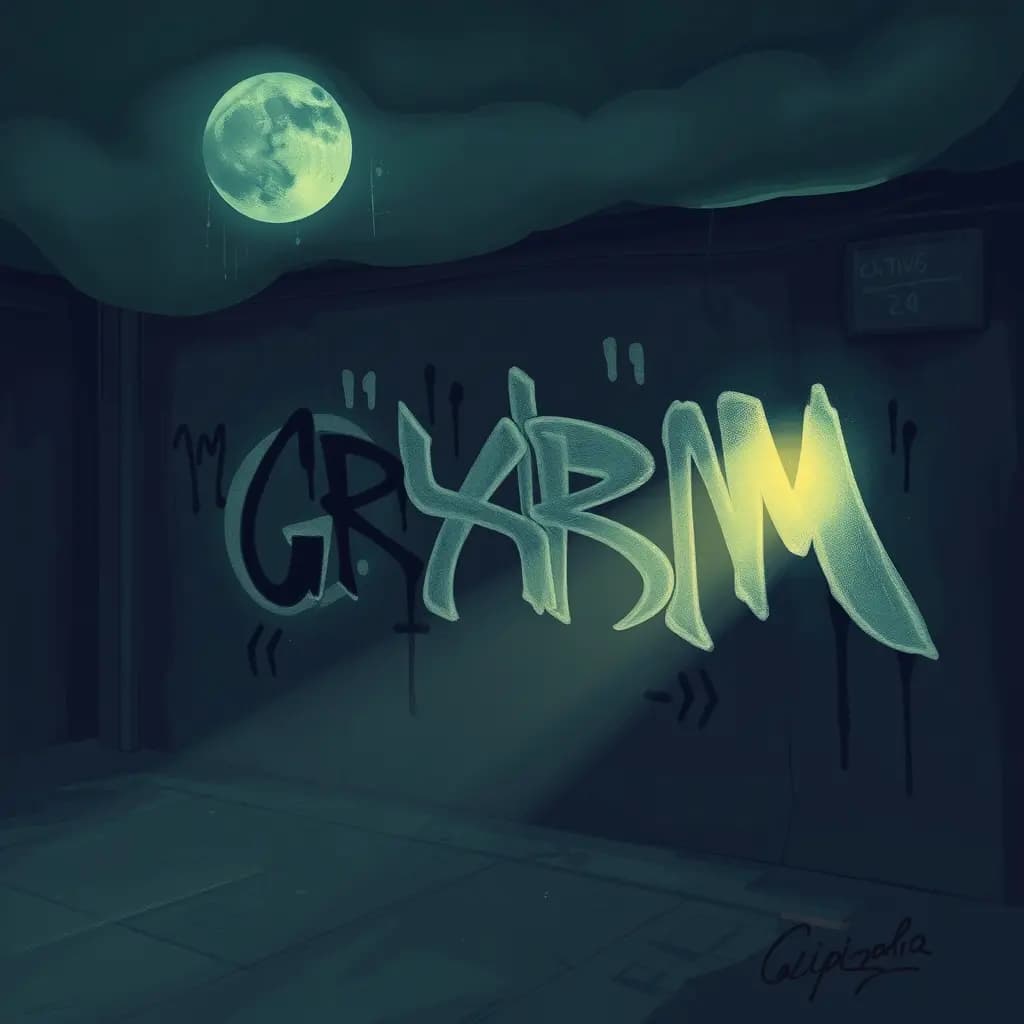 Dream illustration: Cryptic graffiti that changes
