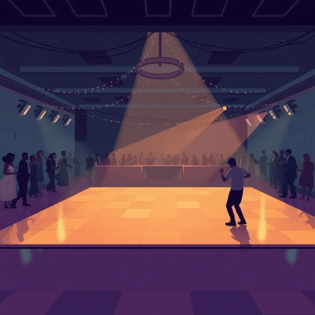 Dream illustration: Dance floor empties suddenly