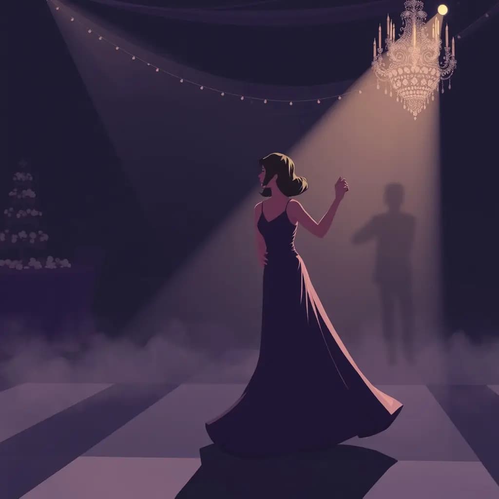 Dream illustration: Dancing alone at gala