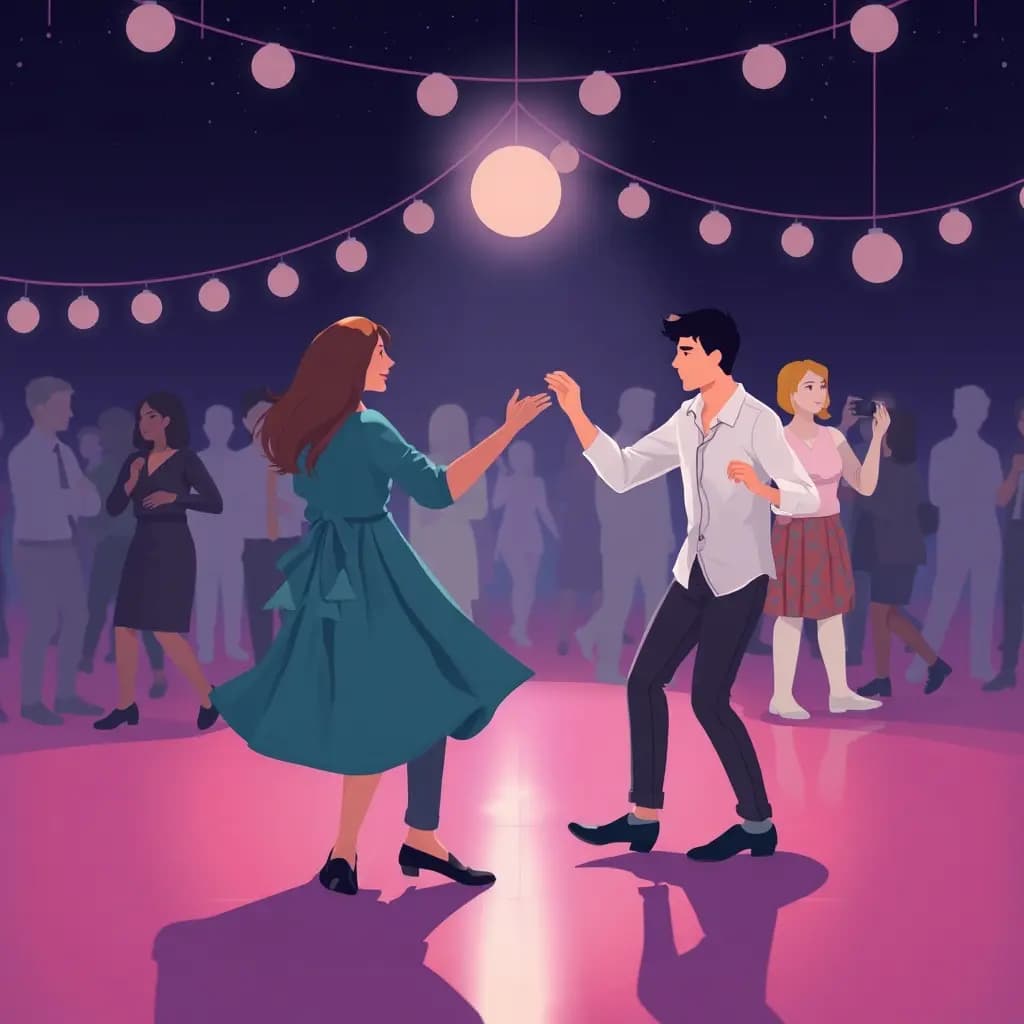 Dream illustration: Dancing in public convincingly