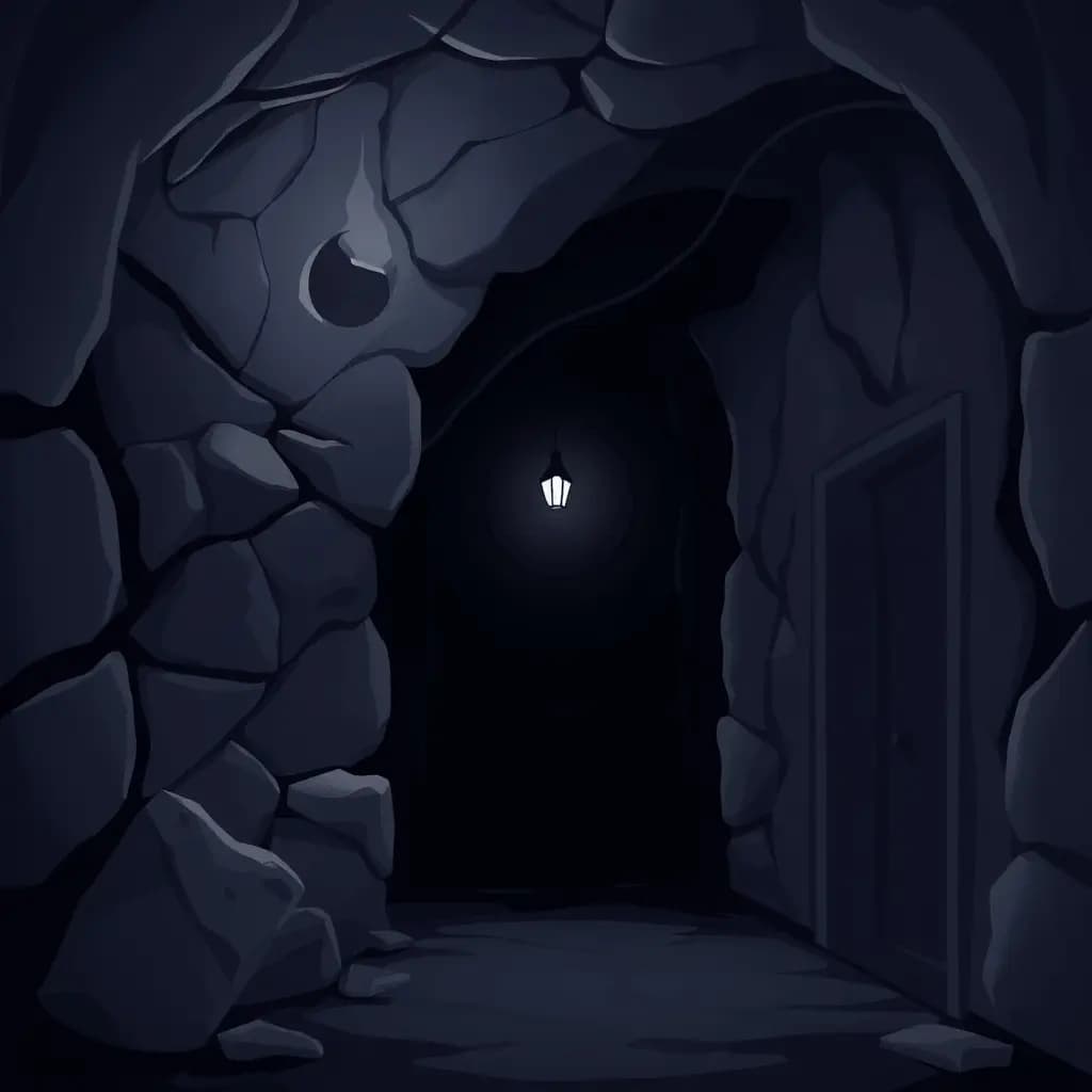 Dream illustration: Dark basement