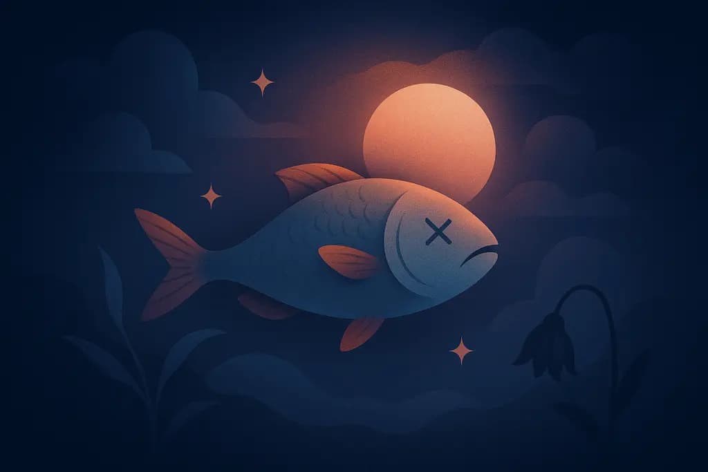 Dream illustration: Dead fish