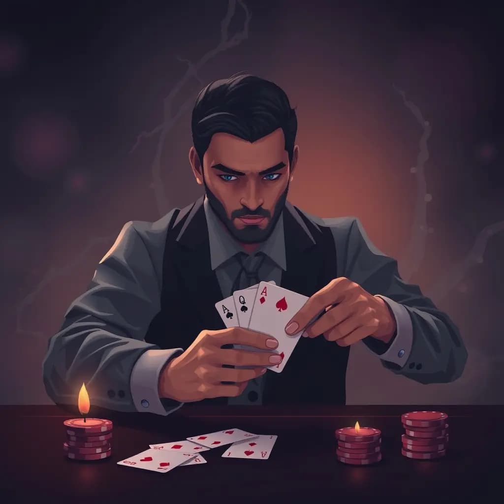 Dream illustration: Dealing Poker Cards