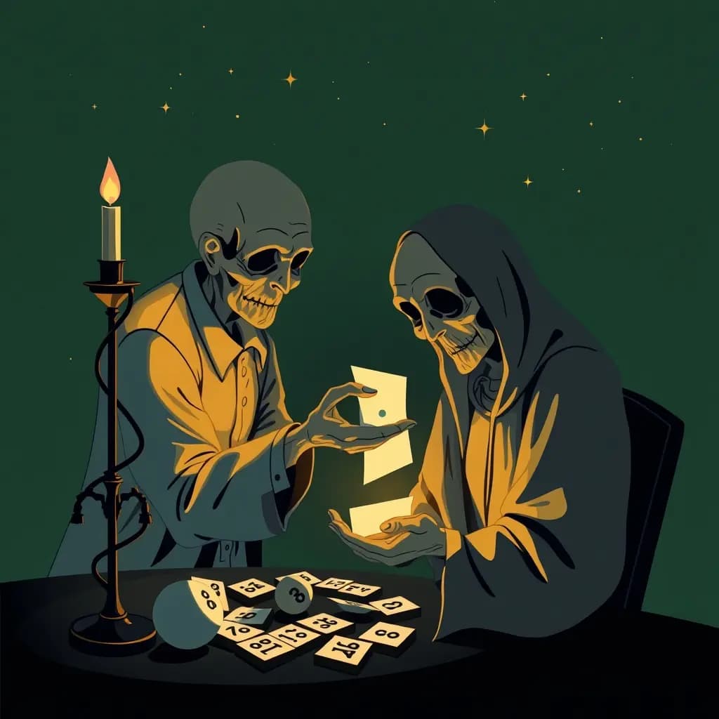 Dream illustration: a Deceased Relative Giving You Lottery Numbers