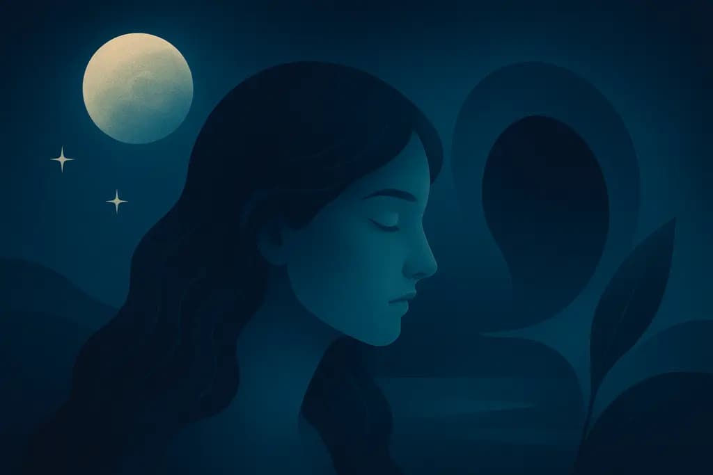 Dream illustration: Deep sea blue