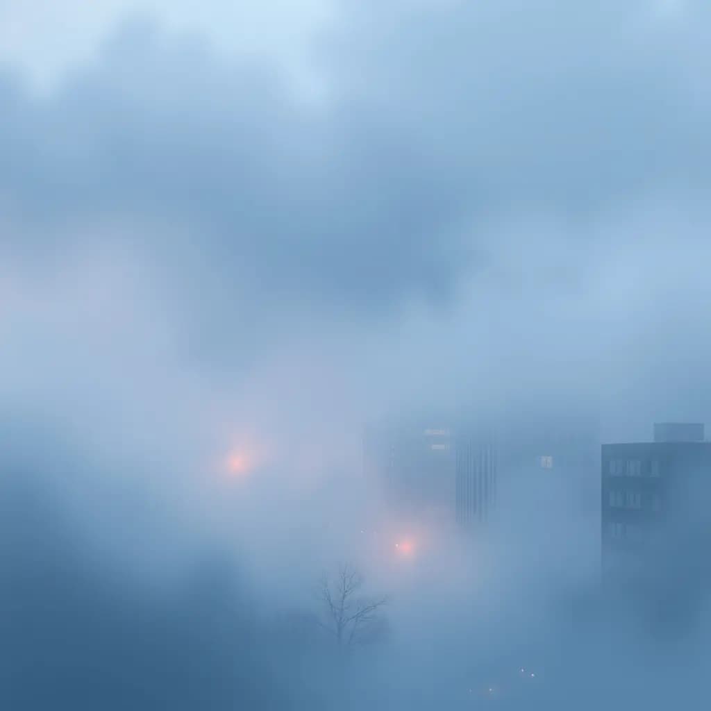 Dream illustration: Dense city fog