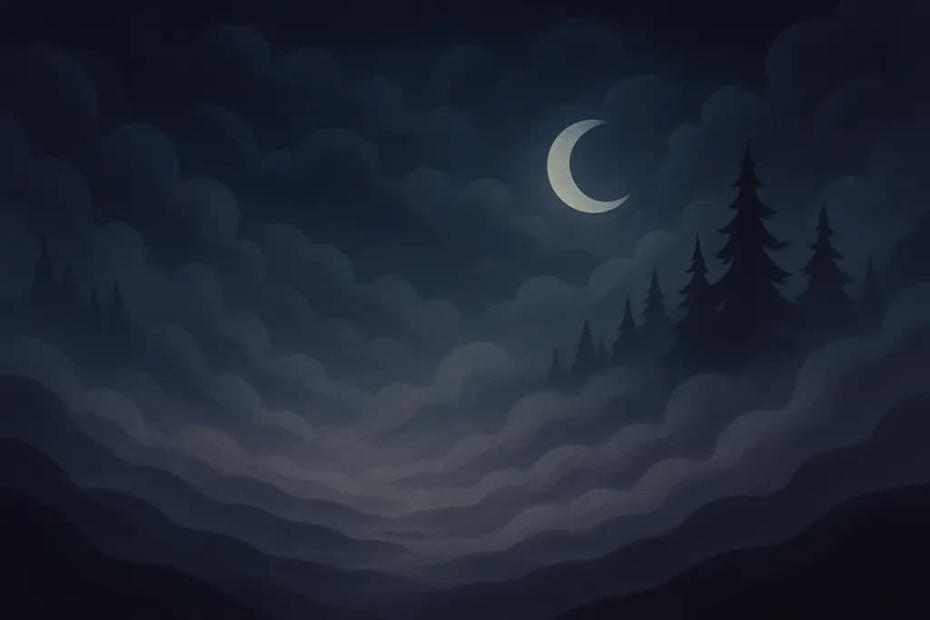 Dream illustration: Dense fog rolling in