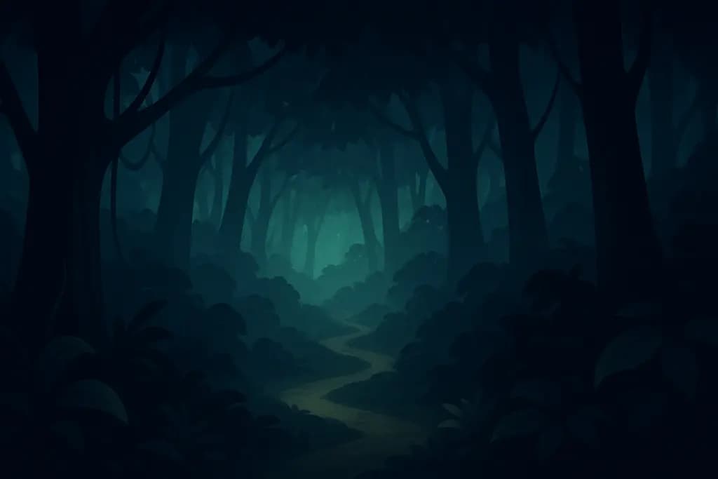 Dream illustration: Dense forest