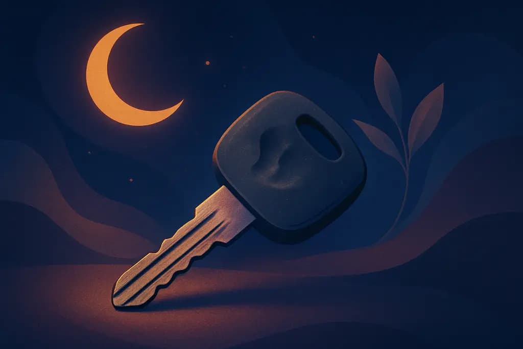 Dream illustration: Dented car key