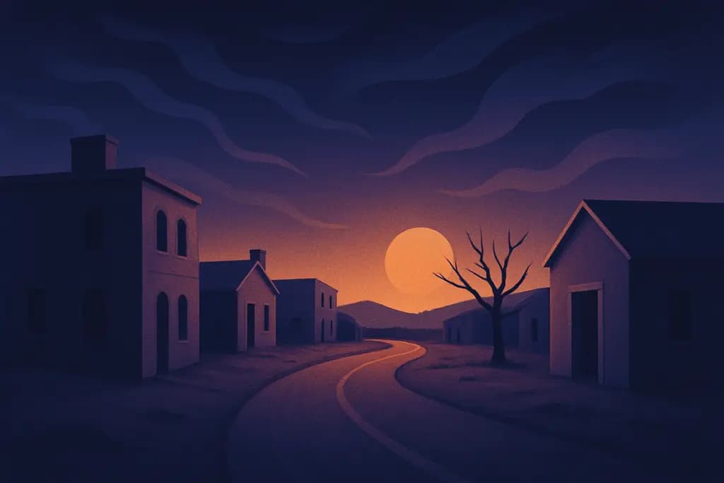 Dream illustration: Deserted Town
