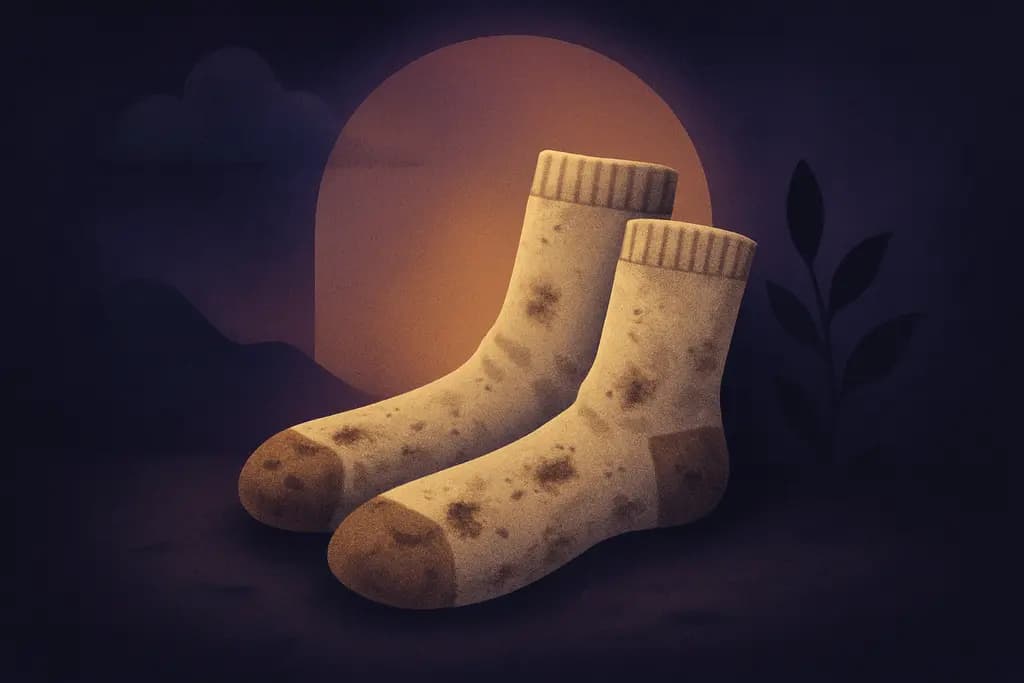 Dream illustration: dirty socks in dream meaning