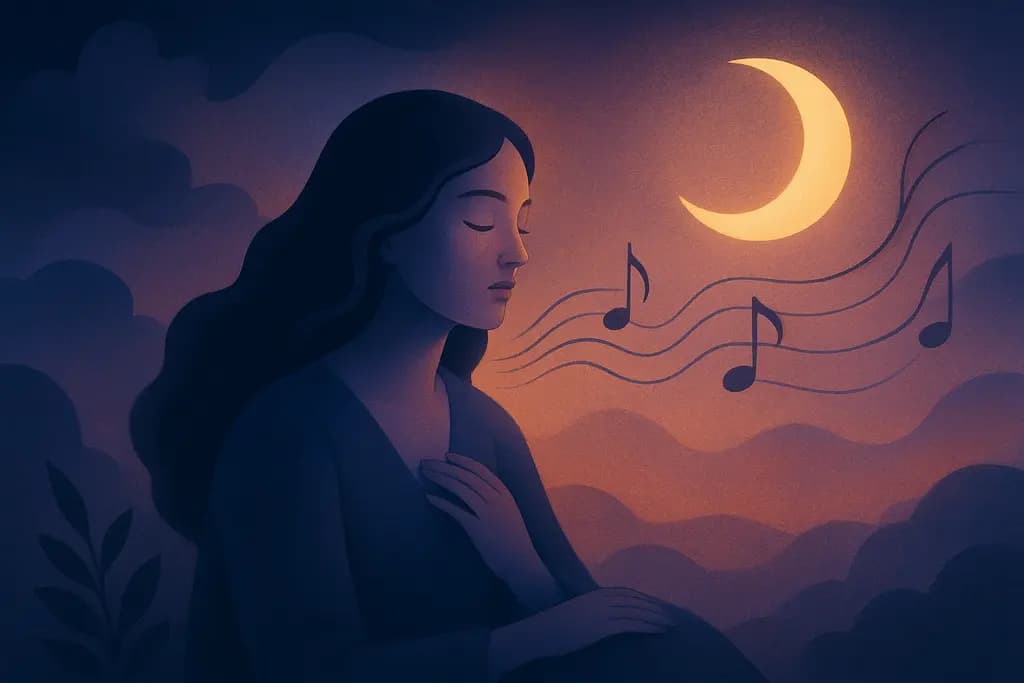 Dream illustration: Distant music you can't identify