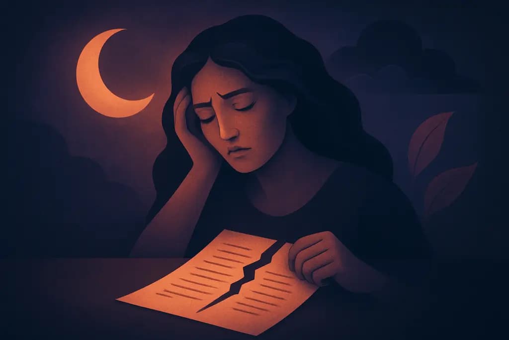 Dream illustration: Divorce papers