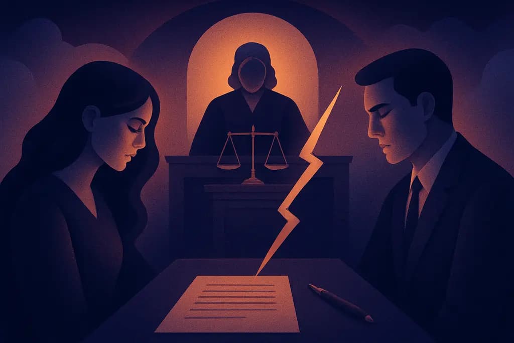 Dream illustration: Divorce proceedings