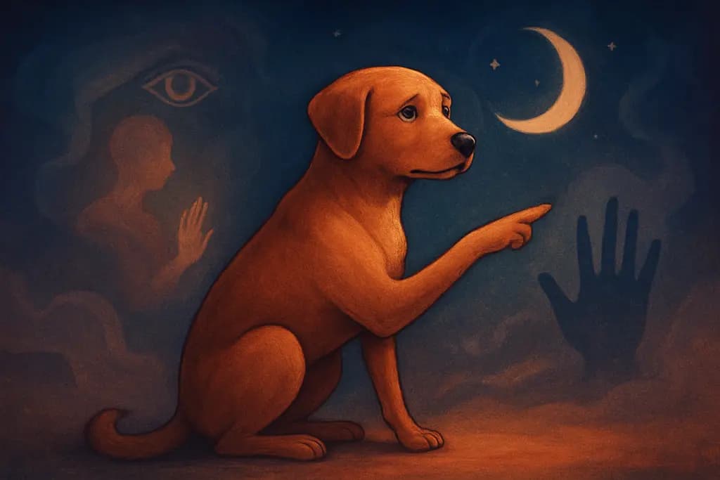 Dream illustration: Dog refuses to obey