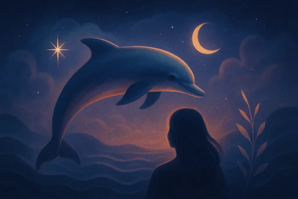 Dream illustration: Dolphin Guiding You