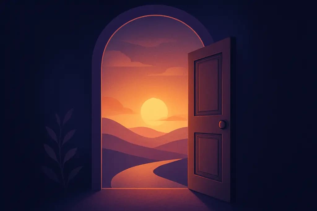 Dream illustration: Door opening to another era